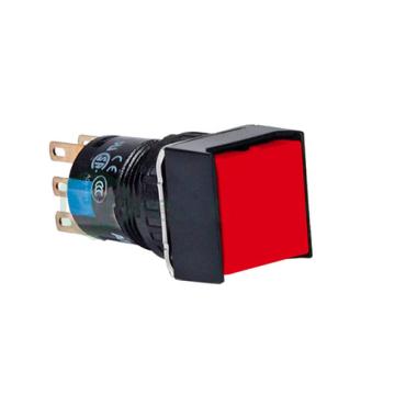 Nút nhấn có đèn, hình vuông IDEC  AL6Q-M14RC